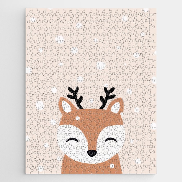Snow & Deer, Christmas Jigsaw Puzzle