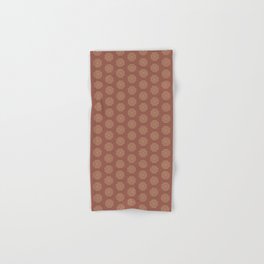 Tribal cross pattern - brown Hand & Bath Towel