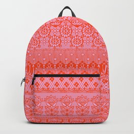 Lace Romance Valentine Scarlet Pink Backpack