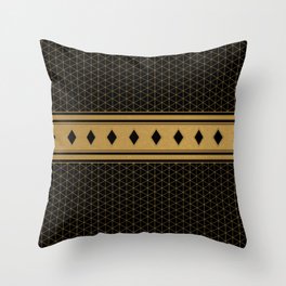 Rich Black Gold Diamond Pattern Design Throw Pillow | Mugsrugs, Totebags, Towels, Graphicdesign, Notebookscards, Homedecor, Tabletcoverscases, Windowcurtains, Blankets, Tapestry 
