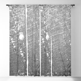 Abstract Black and White Grey Paint Metal Weathered Texture Blackout Curtain