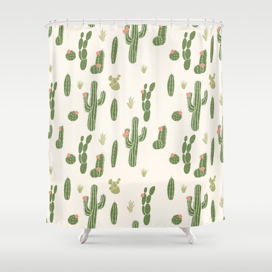 Cactus Cactus Shower Curtain by Kitfoxdesigngroup Society6