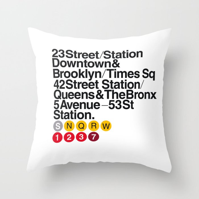 Nº5. Helvetica Posters by empatía® Throw Pillow
