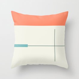 Scandinavian Modern Linen Throw Pillow