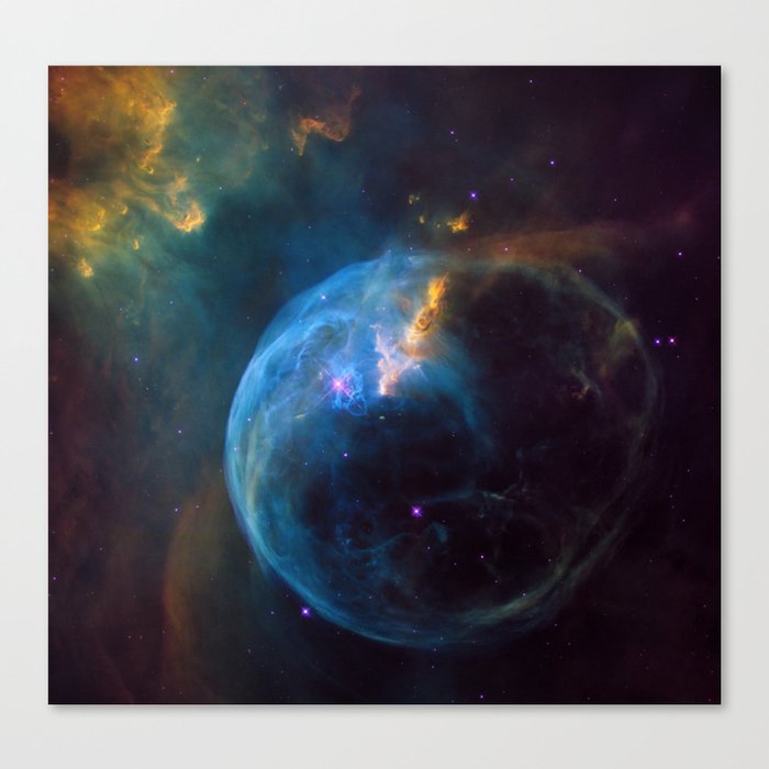 Bubble Nebula Outer Space Galaxy Canvas Print