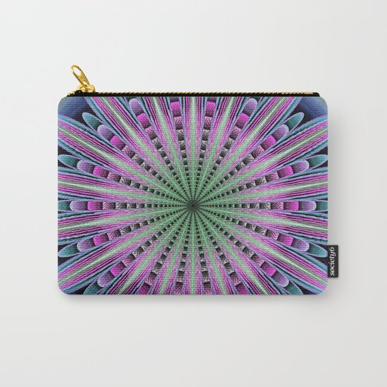 Artistic fantasy flower mandala Carry-All Pouch
