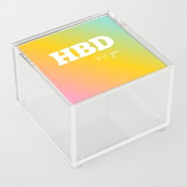 HBD I Love You No. 2 Acrylic Box