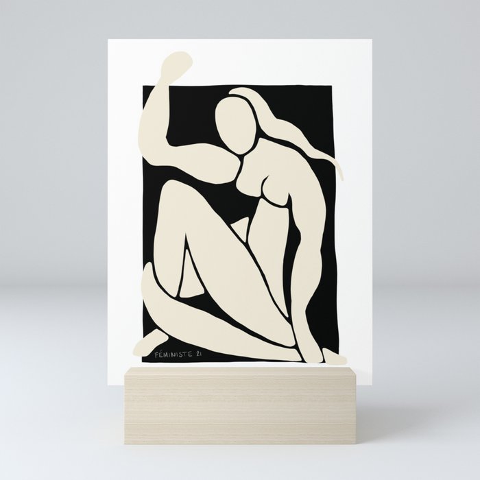 NUDE FÉMINISTE IV Mini Art Print