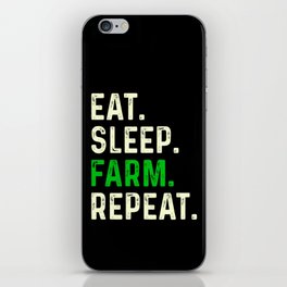 Eat Sleep Farm Repeat iPhone Skin
