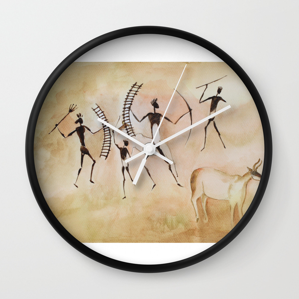 Cave Art Cave Painting Wall Clock By Artyzone Society6