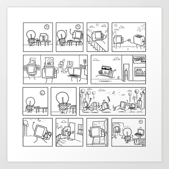 Computers Art Print