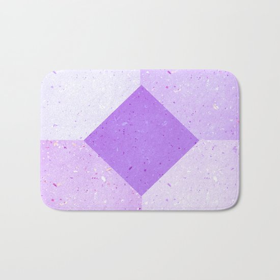 GEOMETRIC RETRO THROWBACK PURPLE PULP Bath Mat