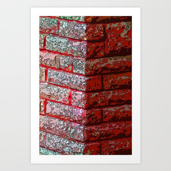 Brick wall Art Print