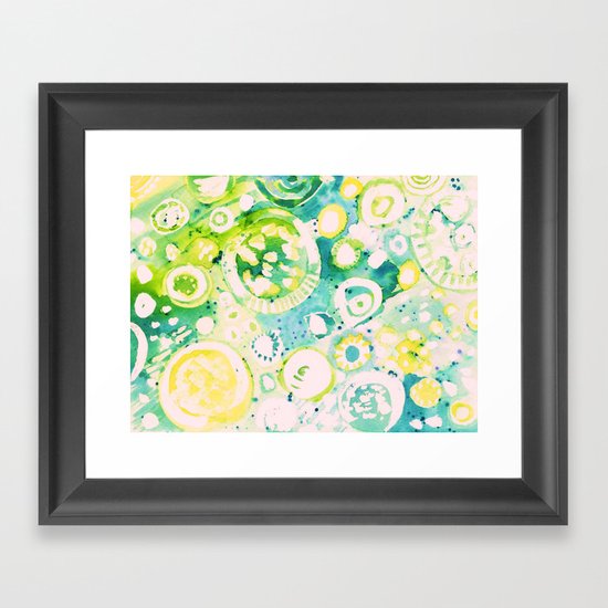 Circle Experiment Framed Art Print