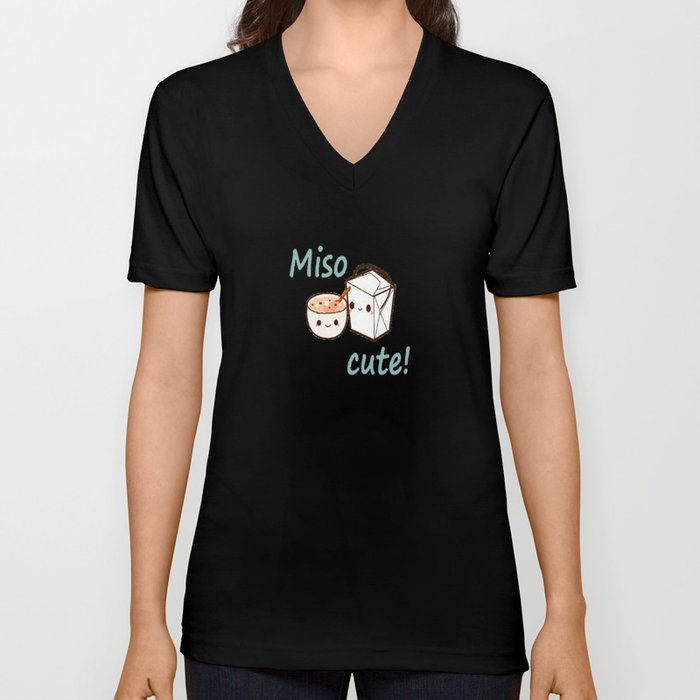 Miso Cute! V Neck T Shirt