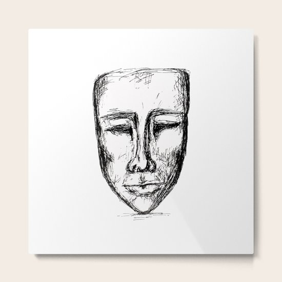 Face Metal Print