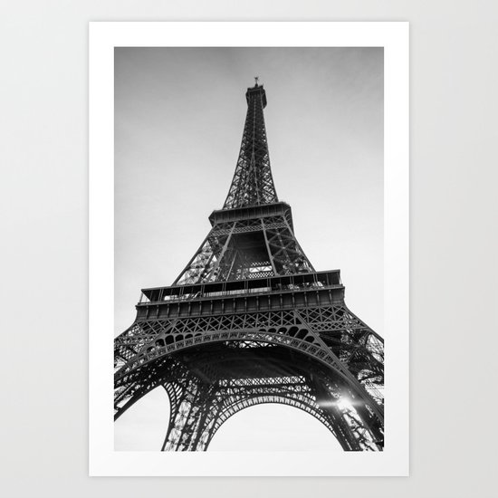 Monochrome Paris Art Print