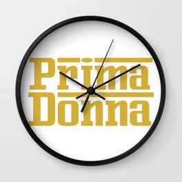 Prima Donna Gold Wall Clock