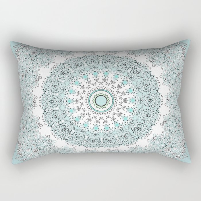 Mandala - Boho - Sacred Geometry - Pastels - Rectangular Pillow