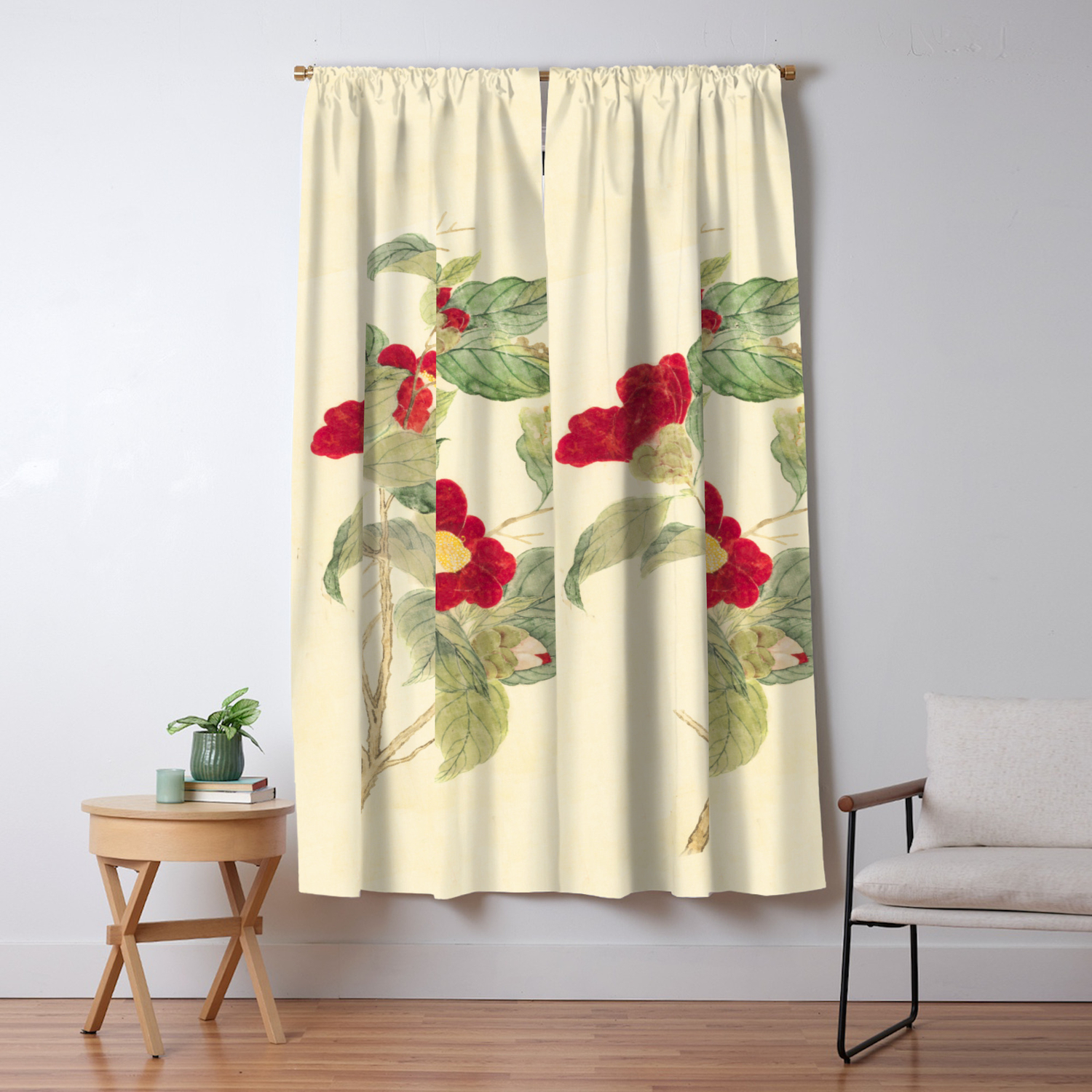 Red Flowers Red Flowers Blackout Curtain By Anipani Society6