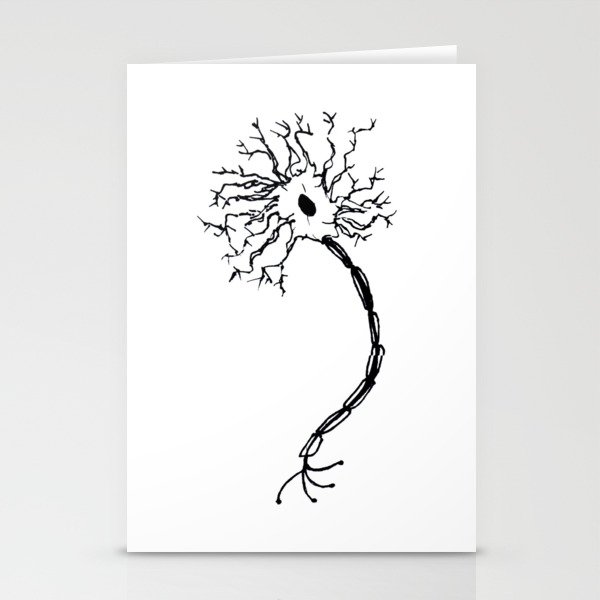 Neuron Doodle Stationery Cards