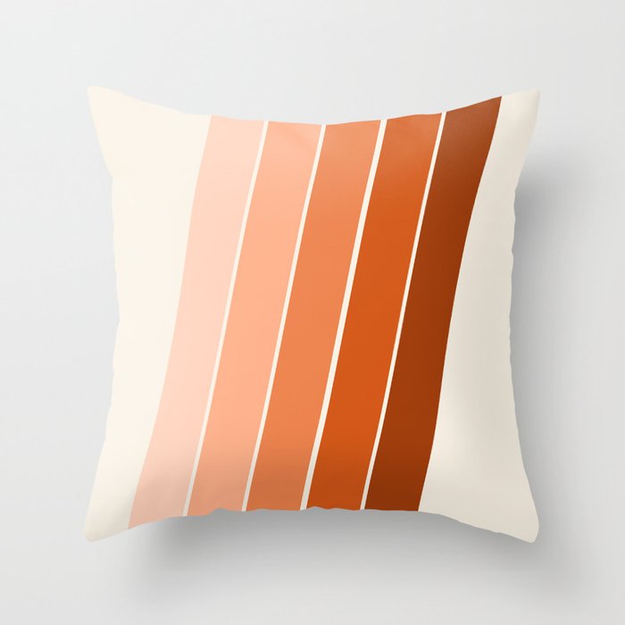 The Skinney 70 S Abstract Minimal Stripe Striped Pattern Retro The Skinney 70 S Abstract Minimal Stripe Striped Pattern Retro Throwback 1970s Art Decor Throw Pillow