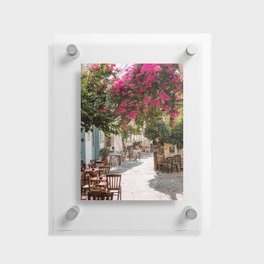 Halki - Autentic Greek Village on the Island of Naxos, Cyclades - Typical Greek Scene on a Summer Day | Travel Photography Floating Acrylic Print