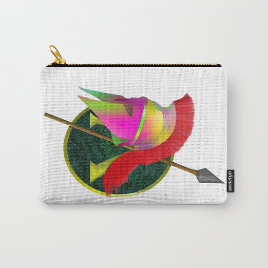 Spartan Helmet Colorful Carry-All Pouch