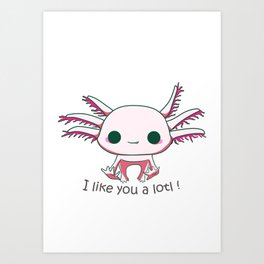 Axolotl Art Print