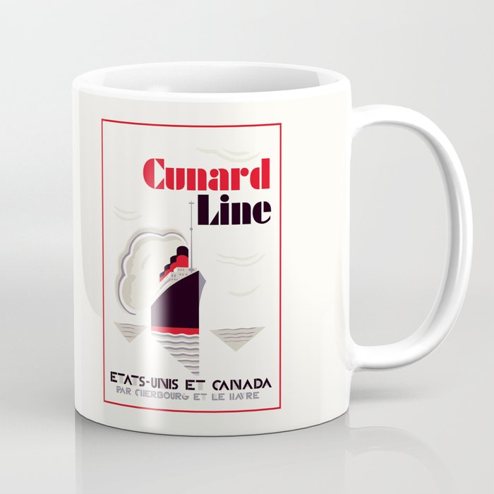 Cunard Line art deco style Coffee Mug