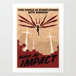 Evangelion 3rd Impact Propaganda Art Print