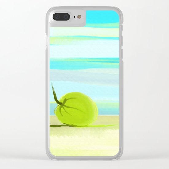 tropic beach Clear iPhone Case