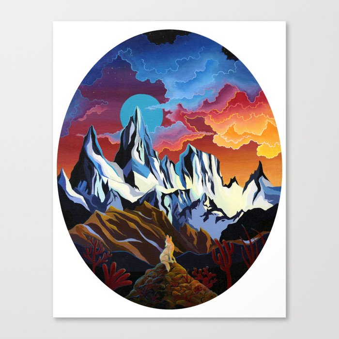 Moon Dog Canvas Print