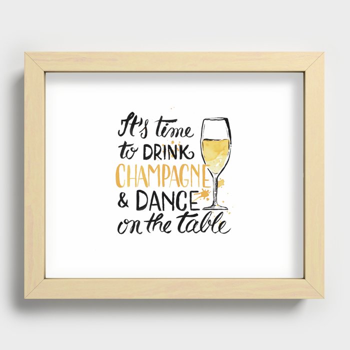 champagne Recessed Framed Print