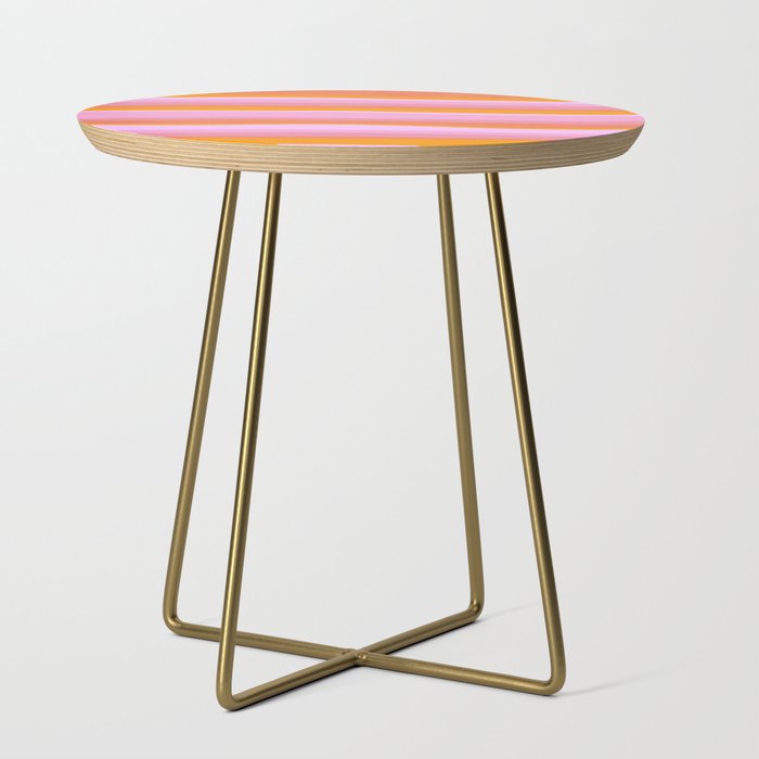 pink sunset sky Side Table
