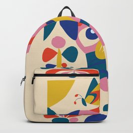 Pug Backpack | Artist, Artprint, Pattern, Curated, Mid Century, Modernart, Surfacepattern, Minimalist, Contemporary, Animalprint 