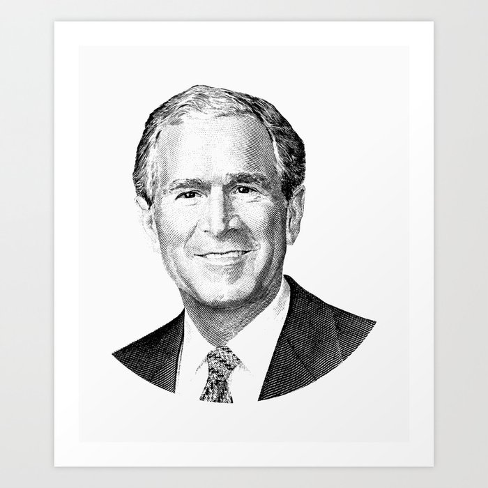 President George W. Bush Graphic Art Print