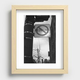 Sign Of the Times Recessed Framed Print