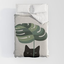 Cat and Plant 16 Duvet Cover