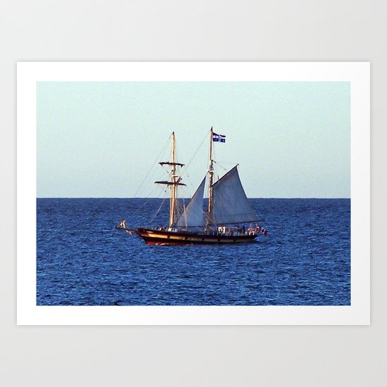 Quebec Sailboat Art Print