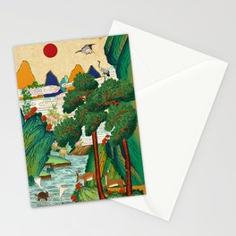 Minhwa: Ten Longevity Symbols A Type Stationery Card