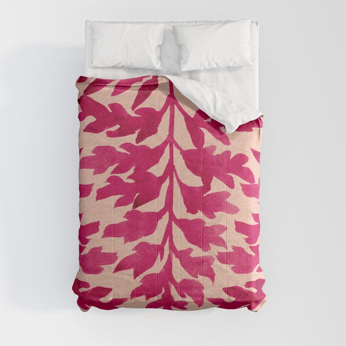 Pink Fern Comforter