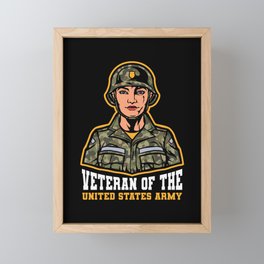Veteran Of The United States Military Framed Mini Art Print