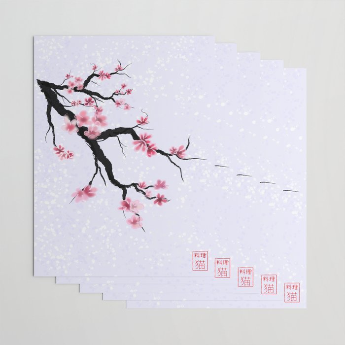 Cherry blossom wrapping outlet paper