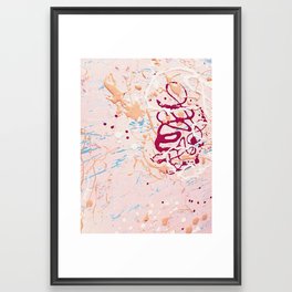 NEW Abstract Red paint Framed Art Print