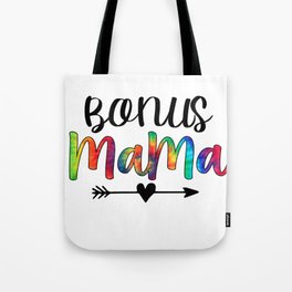 Bonus Mom Mothers Day Gifts for Bonus Mama Tie Dye Step Mom Tote Bag