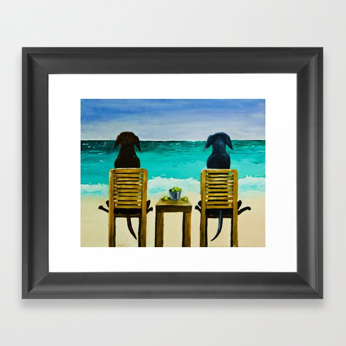 Beach Bums Framed Art Print