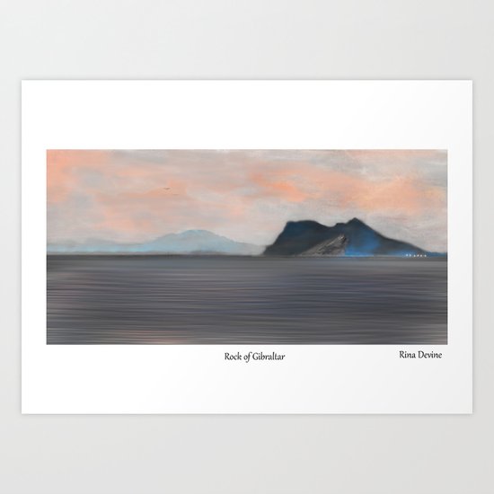 Rock of Gibraltar 2 Art Print