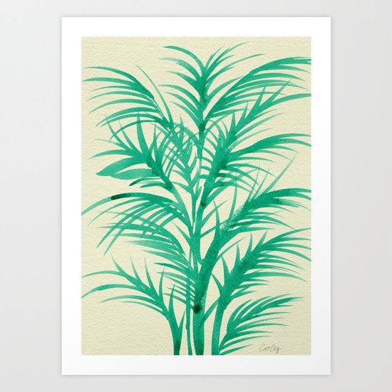 Mint Palms Art Print