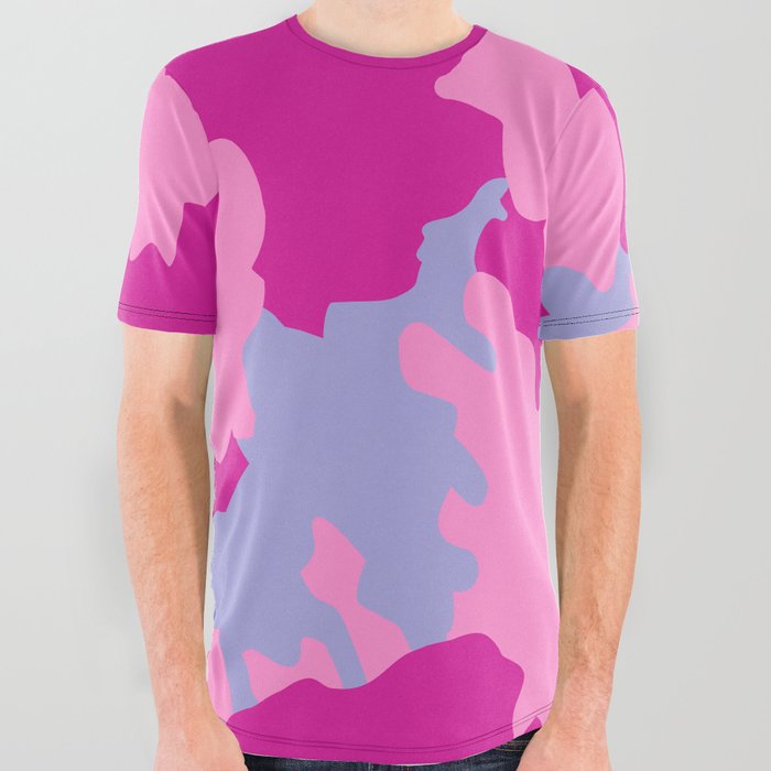 Retro Pastel Animal Print Spots All Over Graphic Tee